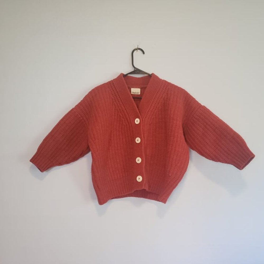 Babaa Knitwear cardigan no19 mini arce wool